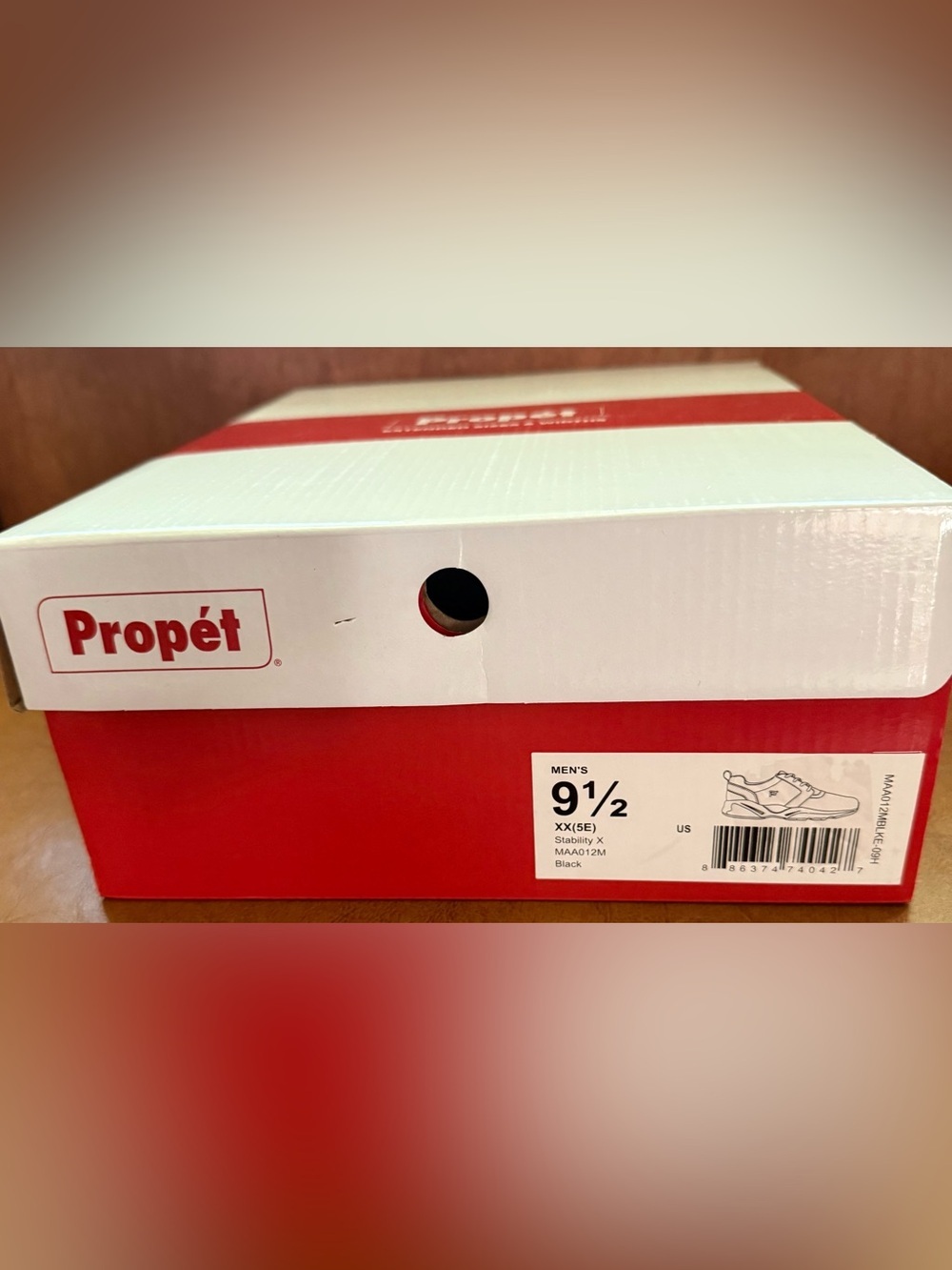 Propet Stability X Sneakers Mens 9.5 XXW 5E Black Walking Shoes Diabetic NIB - Picture 11 of 11